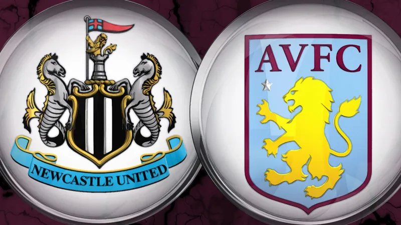 Cầu thủ Newcastle và Aston Villa đấu tranh gay gắt trên sân cỏ